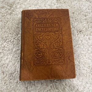 Vintage Collier's New Encyclopedia Brown Book